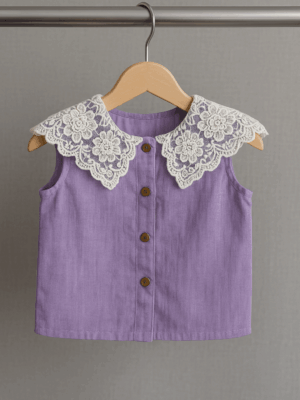 Lacy Charm Sleeveless Blouse
