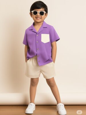 Pebble pocket shirt & shorts