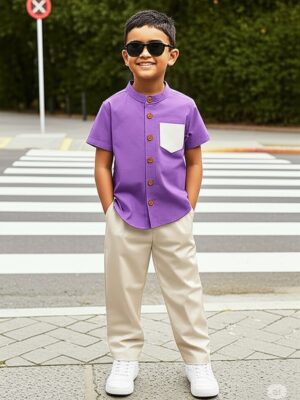 Pebble pocket band shirt & pants